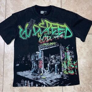 Dopeed Black Graphic Tee